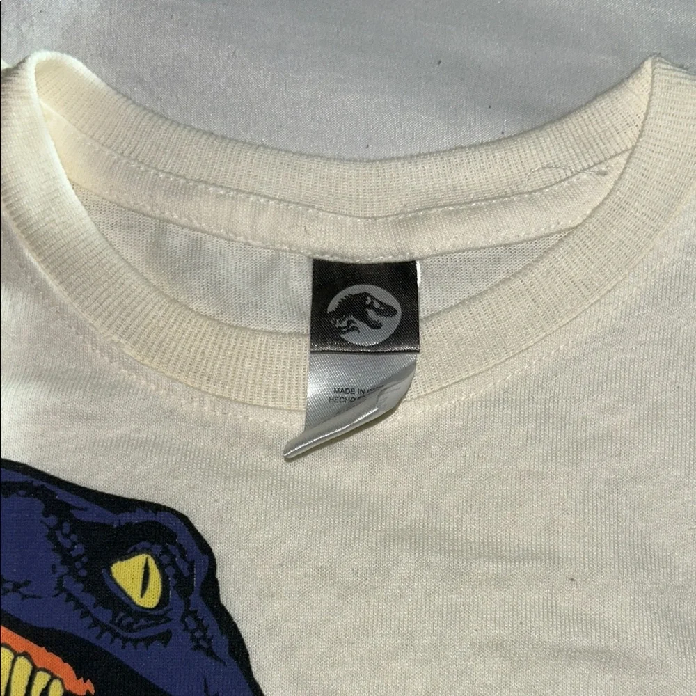 Jurassic World Kids Cream Dinosaur T-Shirt